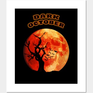 Halloween - Dark October Moon Posters and Art